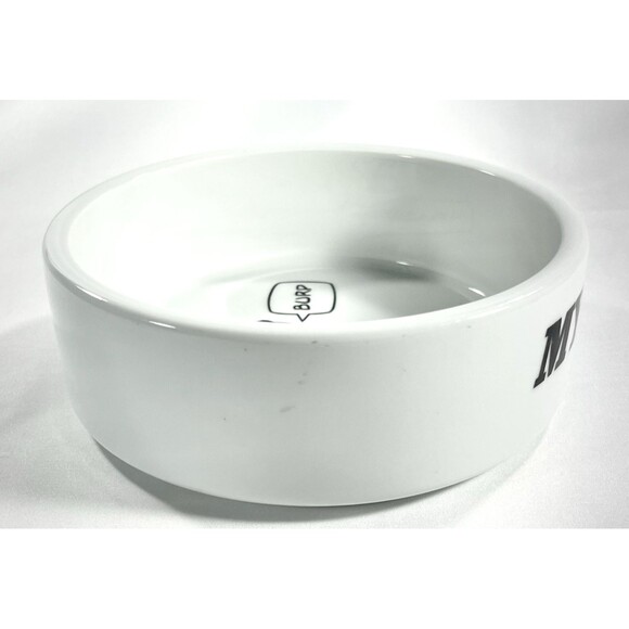 Odie "My Bowl" "Burp" Dog Food Dish White Ceramic 7.75" Round Garfield Comic - Picture 8 of 9